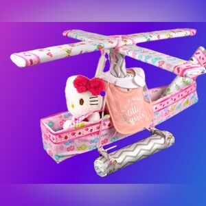 Stunning Hello Kitty Helicopter Cutie Diaper Cake Best Baby Shower & Centerpiece